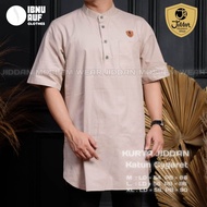 Baju Koko Kurta Dewasa Lengan Pendek Pria Jiddan Kemko Muslim Premium Bahan Katun Sigaret