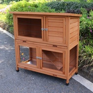Outdoor rabbit house rabbit cage chicken cage rainproof rabbit cage rabbit nest breeding home pet vi