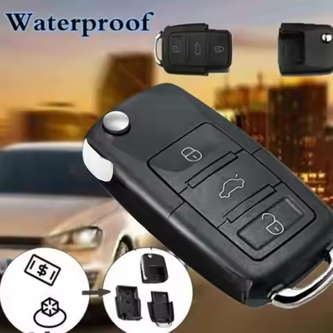 Car Remote Key Flip Folding Key Shell Case for VOLKSWAGEN Compartment Keyring Stash B5 Hidden Shell 