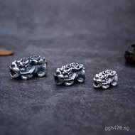 Silver Bracelet with Hand Rope Accessories DIYS999 3D Handmade Lotus Hard Pixiu Spacer Beads Lucky S