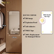MIRRORKU Cermin Akrilik HD Cermin Dinding Bilik Tidur 30cm x 60cm 30cm x 100cm 30cm x 120cm 40cm x 1