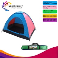 CAMPING TENT Lightweight 2 4 6 8 person Camp tent Backpacking With Bag