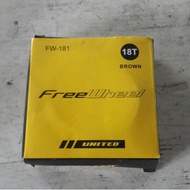 Sprocket/freewheel UNITED 18T