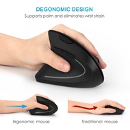 Wireless Left Hand Vertical Computer Mouse Ergonomic Gaming Mice Healthy Wrist Healing USB Optical M
