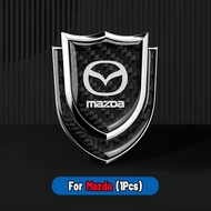 High quality Car Logo Emblem Badge Chrome Sticker 3D Metal Carbon Fiber Car Body Door Rim shielding 
