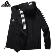 【health】 【Ready Stock】 🔥BIG SALE🔥Adidas【Ready Stock】jaket lelaki Men's Good Quality Waterproof Jacket Collar Casual Fa