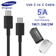Samsung 5A Pd Usb Cable 45W Type C To Type C Super Fast Charging Cabel Galaxy S25 Ultra S24 S23 S22 