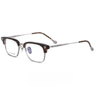 MAOLAZI แว่นตาแฟชั่นหรูหราวินเทจแว่นตาไททาเนียมบริสุทธิ์กรอบแว่นตาสั่งตัดสำหรับผู้ชายผู้หญิง CH8868C