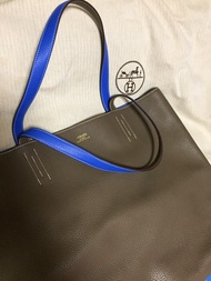 HERMES Double Sens 45 Electric Blue and Grey