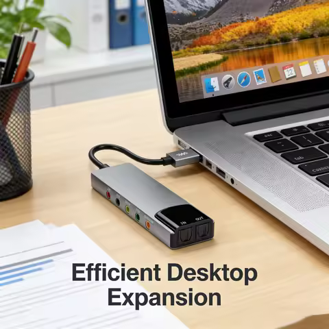 Usb Sound Card High-quality Usb Fiber Optic Spdif Sound Card for Computer External Multifunction Sup