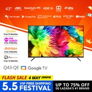 PRISM+ Q43-QE Quantum Edition 4K Google TV  43 inch Quantum Colors