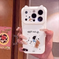 Japanese Korean Dalmatian Bear Suitable for iPhone Cat Ear Phone Case