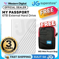 Western Digital WD My Passport Slim External HDD Storage 6TB / 5TB / 4TB / 2TB / 1TB Hard Disk Drive