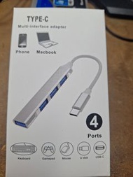 全新 Type-C 轉 USB3.0 HUB 四口集線器
