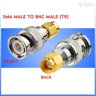 SMA Male To BNC Male Connector RF Coaxial Adaptor- Ready Stock