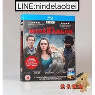 美劇 藍光盒裝 悲慘世界 Les Misérables (2018) 藍光BD電影碟片高清盒裝 英語發音中文白駒影視