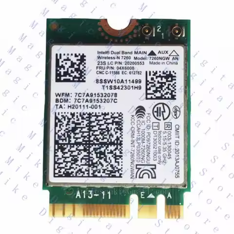 H FOR Lenovo Thinkpad T440 T540p W540 W541 X240 Intel 7260AN Bluetooth WIFI WLAN CARD