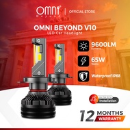 Lampu Kereta OMNI BEYOND V10 Series LED 65W 9600LM - H1/3/4/7/8/9/11 D1/2/3/4/5/8 9005 9006 9012 车灯