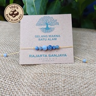 Meaning Bracelet – Sodalite – Wisdom & Crimes of Thought - Genuine Natural Stone