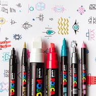 Jualan panas~Set penanda akrilik uni Jepun Mitsubishi PC-8K siri POSCA 8 warna berasaskan air, untuk