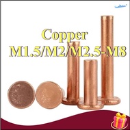 Copper countersunk head rivets GB869 percussion type flat head flat cone head solid rivets Copper d 