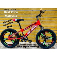BEGOOD HTG Basikal size 20" / BASIKAL SPORT RIM /BASIKAL KANAK KANAK / DISC BRAKE / sesuai untuk bud