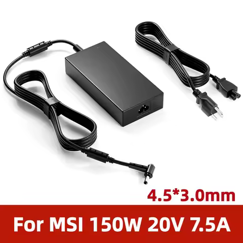 150W 20V 7.5A Laptop Charger For MSI GL66 GL76 GF66 GF76 15M Crosshair 15 17 Sword 15 17 MS-1561 MS-