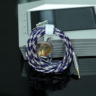 XINHS 16 core single crystal copper silver plated MMCX headphone upgrade cable suitable for customiz