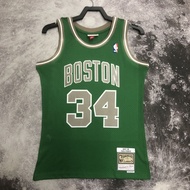 Hot press jersey men's Boston Celtics Paul Pierce&Kevin Garnett&Ray Allen Mitchell Nice hardwood cla