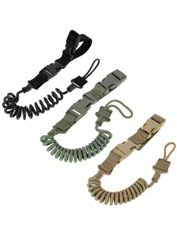 Telescopic Gun Sling Lanyard Spring Pistol Handgun Strap Hunting Tactical Shooting Outdoor Accessory
