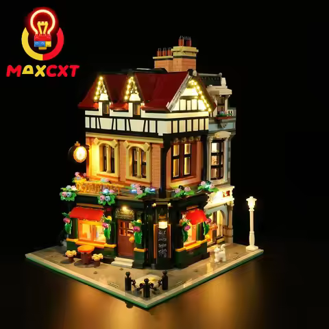 MAXCXT LED Light For LEGO 10350 Tudor Corner DIY Decorative Lamp With Battery Box (Not Include Lego
