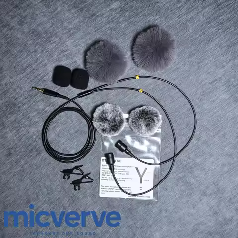 Primo EM272Z1 Stereo Microphone Kit ±0.2dB Matched Pair Y-Shape Cable 1m Main+35cm Dual Branch EM272