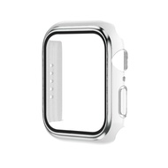 Electroplating Two-color PC+Tempered Film Watch Case For Apple Watch Series 9 / 8 / 7 41mm