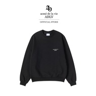 ADLV [acme de la vie] เสื้อแขนยาว รุ่น Woman Standard Sweatshirt Black (50011SSDSWF_S6BKXX)