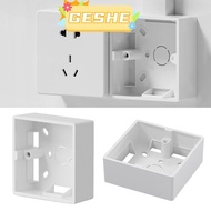 GESH10E Switch Socket Box PVC On-Wall Mount Home Improvement Wall Surface Junction Box