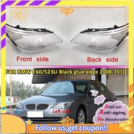 【W】Car Headlight Lens Glass Lampcover Cover Lampshade Bright Shell for  E60 E60LCI 2008-2010