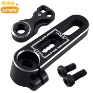 YUMEIREN Servo Arm, Aluminum 7075 25T Steering Horn,  Adjustable Black 15.5 to 20mm Servo Swing Arm 