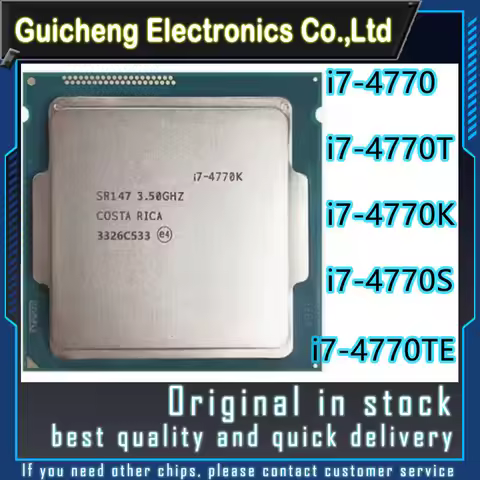 i7-4770 i7-4770K i7-4770S i7-4770T i7-4770TE i7 Series CPU 3.4GHz LGA1150 Cpu Processor