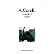 Sonata I Op.5 no.1 Violin and Piano Book by A.Corelli