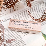 PS005W_文字系列A/ Text series.A /櫸木印章 Wood Rubber Stamp