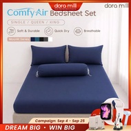 DORAMILL Hotel PLAIN 4in1 Bolster Cadar Set Cadar Getah Keliling Sarung Bantal Peluk TerraSeries BBP