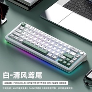 WEIKAV 65% WK68คีย์บอร์ดแบบกลไกไร้สายปะเก็น RGB แบบถอดเปลี่ยนได้คีย์บอร์ดเล่นเกมที่กำหนดเองพร้อมลูกบ