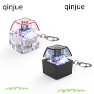 QINJUE Finger Keyboard Caps, Mechanical Switch Fingertip Clicks Fidget Keychain, Relaxing Finger Key