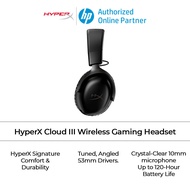 HyperX Cloud III Wireless Gaming Headset - Black/Black Red
