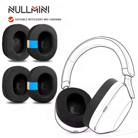 Nullmini Replacement Earpads for Sony WH-1000XM6 Headphones Cooling Gel Ear Pads Cushion Earmuffs Sl