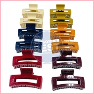 ◊ ◱ AB-457C (12 pcs) Hair Clip Hair Clam Rectangle Hair Clam Hair Clamp Hair Accessories Wholesale