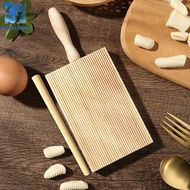 Gazechimp Gnocchi Board Wood Homemade Deep Grooves with Pasta Roller Nonstick Gnocchi Maker Paddle B