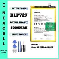 NEXCELL Bateri Serasi untuk BLP727 Battery Bateri Oppo A5 2020 / A9 2020  BLP 727 ( 5000mAh )