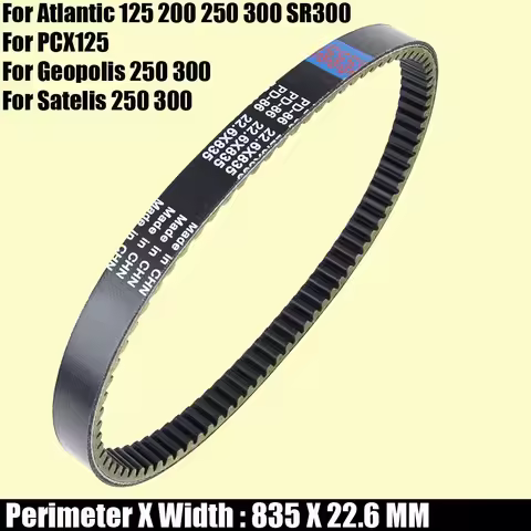 Drive Belt For Honda PCX125 23100-KWN-901 For Peugeot Geopolis Satelis 250 300 For Aprilia Atlantic 