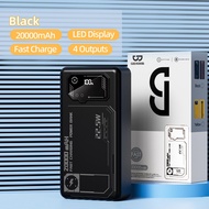 GOOJODOQ 20000 mAh Built-in Cable Power Bank | 22.5W Fast Charge LED Display Lightning Type C Chargi